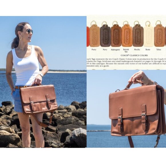 Vintage Coach Trader Brief Case, USA - Picture 11 of 16